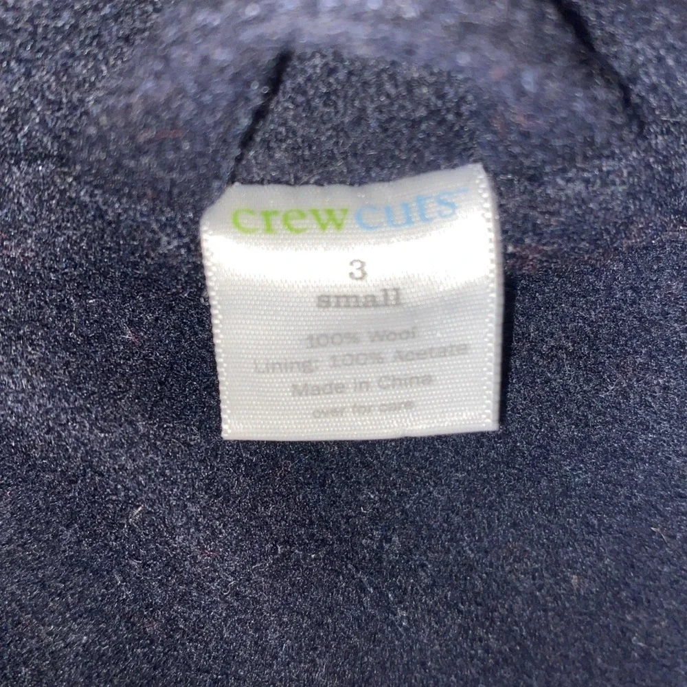 Crewcuts Boys Navy Peacoat Wood Duffel Buttons Size 3‎ Preppy Dress Up J Crew